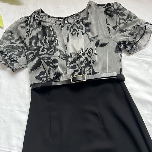 ⭐️nwt Connected Apparel Belted Dress⭐️ - Picture 3 of 7